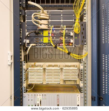 Industrial control system in modern factory