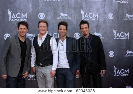 LAS VEGAS - APR 6:  Parmalee at the 2014 Academy of Country Music Awards - Arrivals at MGM Grand Garden Arena on April 6, 2014 in Las Vegas, NV