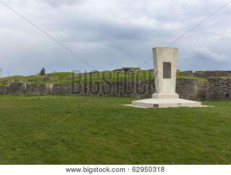 Monument At World War I Trenches Near Diksmuide, Flanders, Belgium.