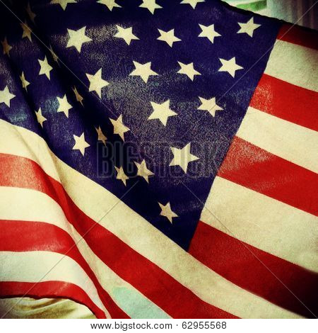 Instagram Style Image Of An American Flag memorial day, 4th of july, veteran's day