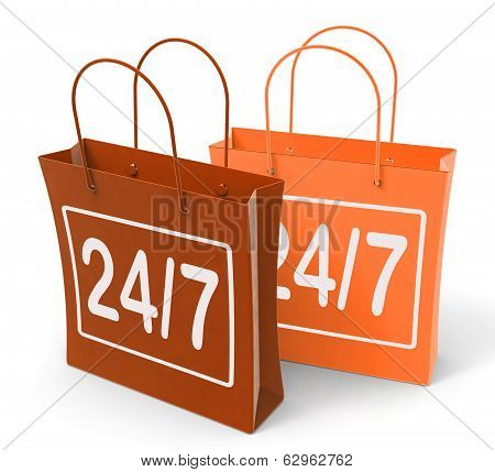 Twenty Four Seven Bags Show Hours Open