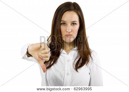 Student on White BG