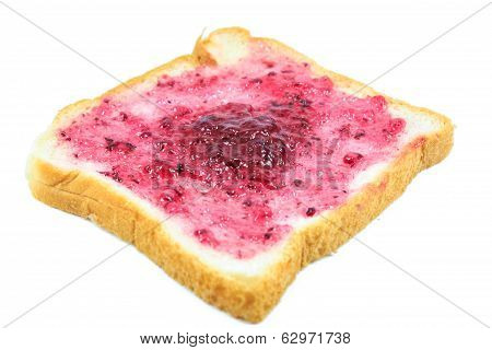 Bread With Blueberry Jam