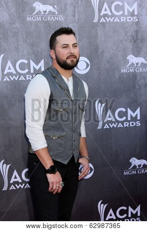LAS VEGAS - APR 6:  Tyler Farr at the 2014 Academy of Country Music Awards - Arrivals at MGM Grand Garden Arena on April 6, 2014 in Las Vegas, NV