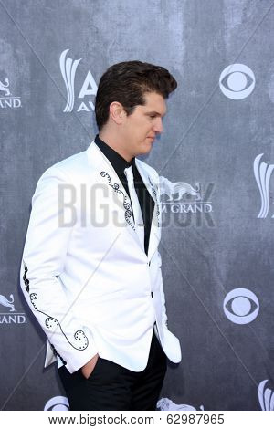 LAS VEGAS - APR 6:  Jon Pardi at the 2014 Academy of Country Music Awards - Arrivals at MGM Grand Garden Arena on April 6, 2014 in Las Vegas, NV
