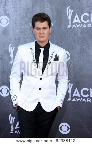 LAS VEGAS - APR 6:  Jon Pardi at the 2014 Academy of Country Music Awards - Arrivals at MGM Grand Garden Arena on April 6, 2014 in Las Vegas, NV