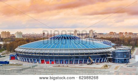MINSK, BELARUS – CIRCA APRIL 2014: Minsk Chyzhouka Arena