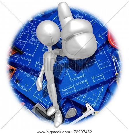 Thumbs Up Home Constrcution Blueprints