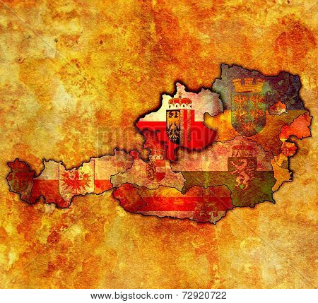 Upper Austria On Map Of Austria