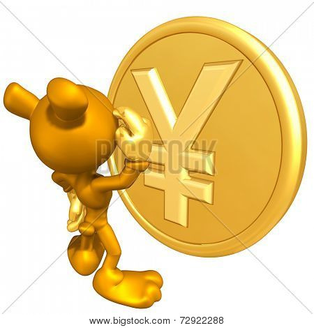 Mini Gold Guy Bear With Gold Coin