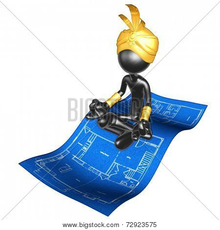 Djinn On Home Construction Blueprint Magic Carpet