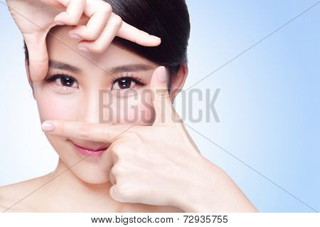 Woman Face And Eye Care