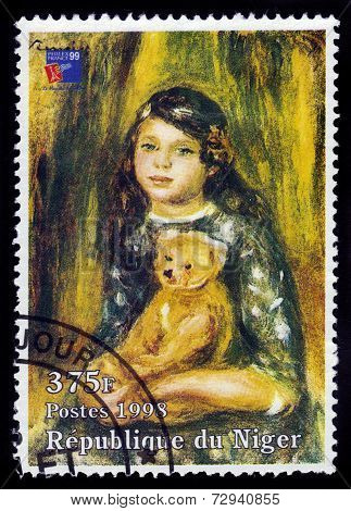 Pierre Auguste Renoir, Portrait Of A Young Woman With A Toy