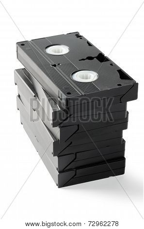 Stack Of Vhs Cassetes