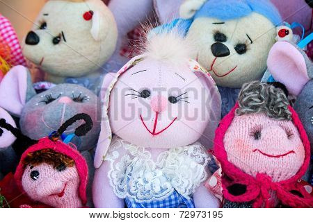 Needlework, Original Toys In The Form Of Amusing Dolls