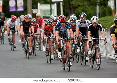 Pack Of Cyclists Compete In Duluth Criterium Event