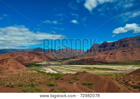 Deserts Landscapes Of Quebrada Las Cochas, North Argentina