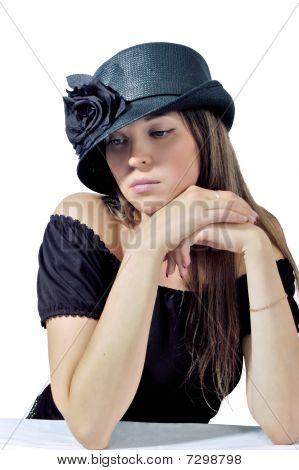 Woman In Black Hat
