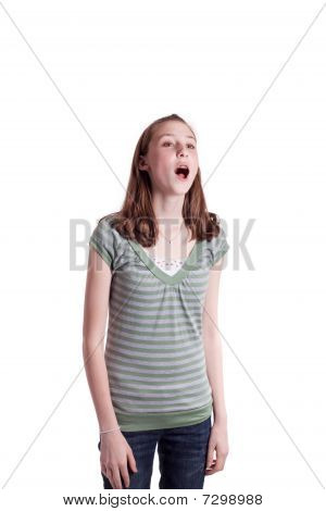 Teenager Singing