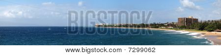 Vista panorâmica do Parque da praia de Ka'anapali