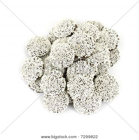 Malá skupina čokoládové krytá nonpareils
