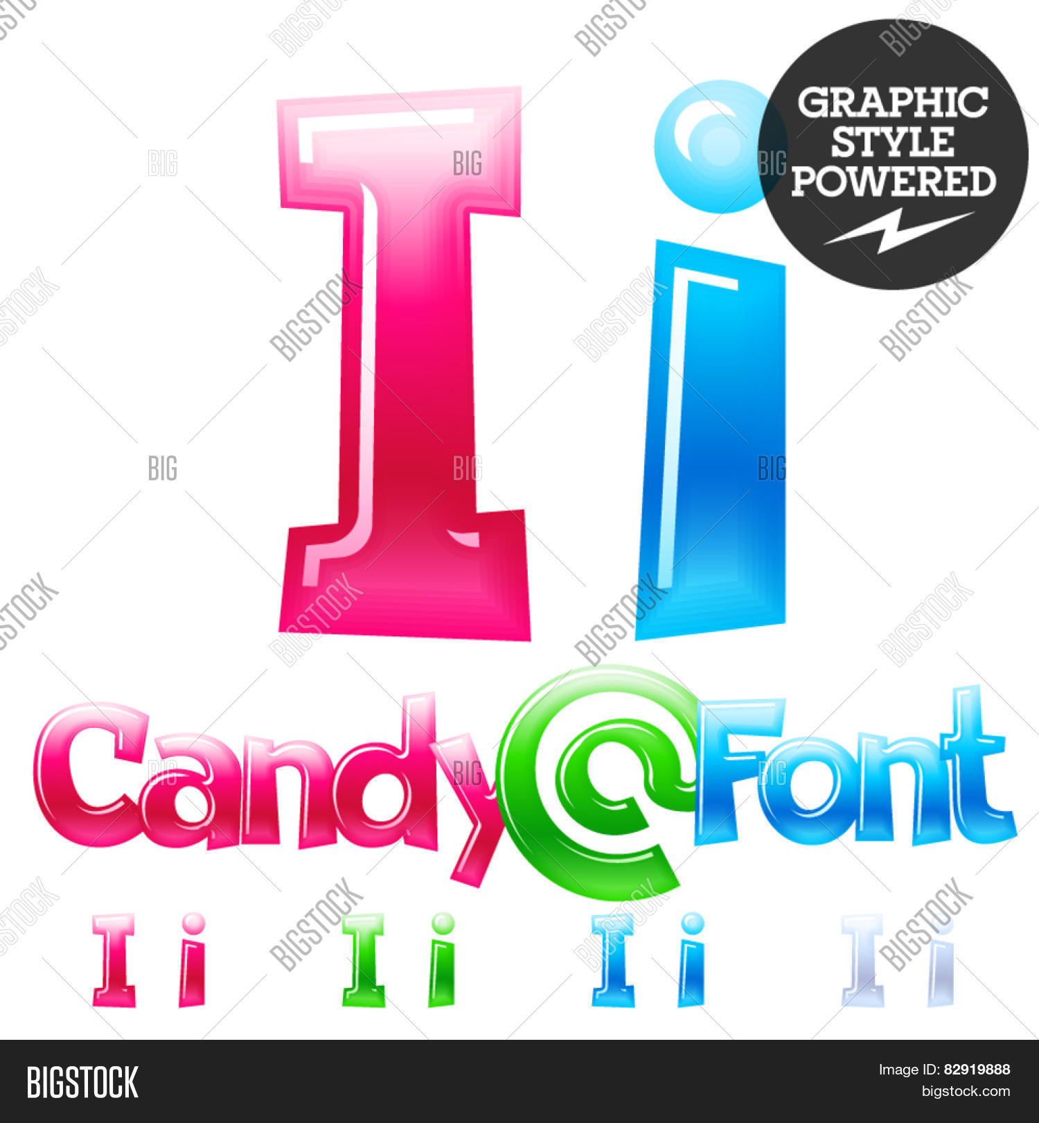 Children's Candy Font Vector & Photo (Free Trial) Bigstock
