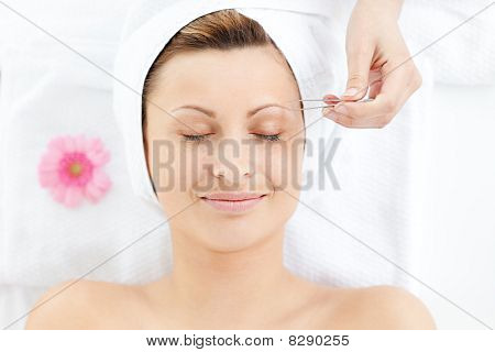 Unstressed Woman Having A Massage