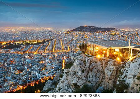 Athens from Lycabettus Hill.