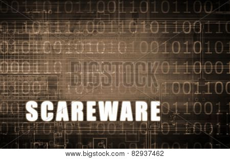 Scareware on a Digital Binary Warning Abstract