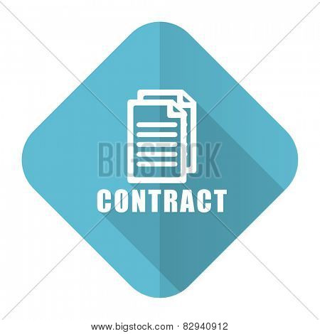 contract flat icon 