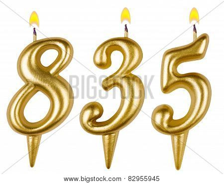 Candles Number Eight Hundred Thirty-five