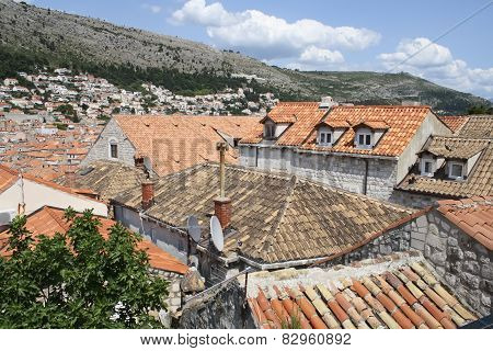 Roofs Of Dubrovnic, Croatia