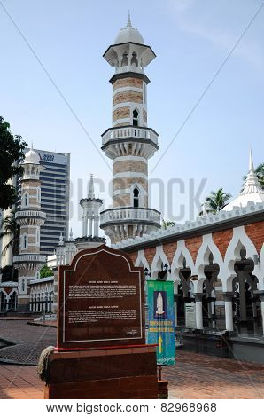 Kuala Lumpur Jamek Mosque in Malaysia