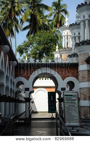 Pathway at Kuala Lumpur Jamek Mosque in Malaysia