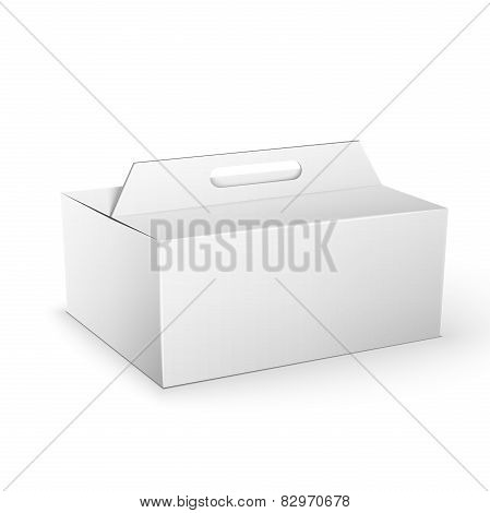 White Product Package Box Mock Up Template