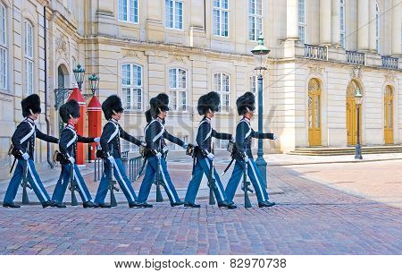 Denmark. Copenhagen. Changing of the Royal Guard
