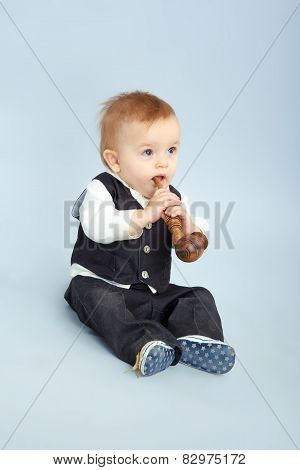 Little Boy With Pipeful,