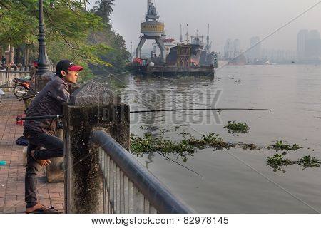Man Fishing