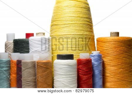 sewing thread isolated over white