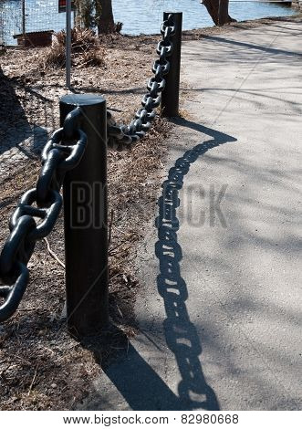 Black Chain Fence