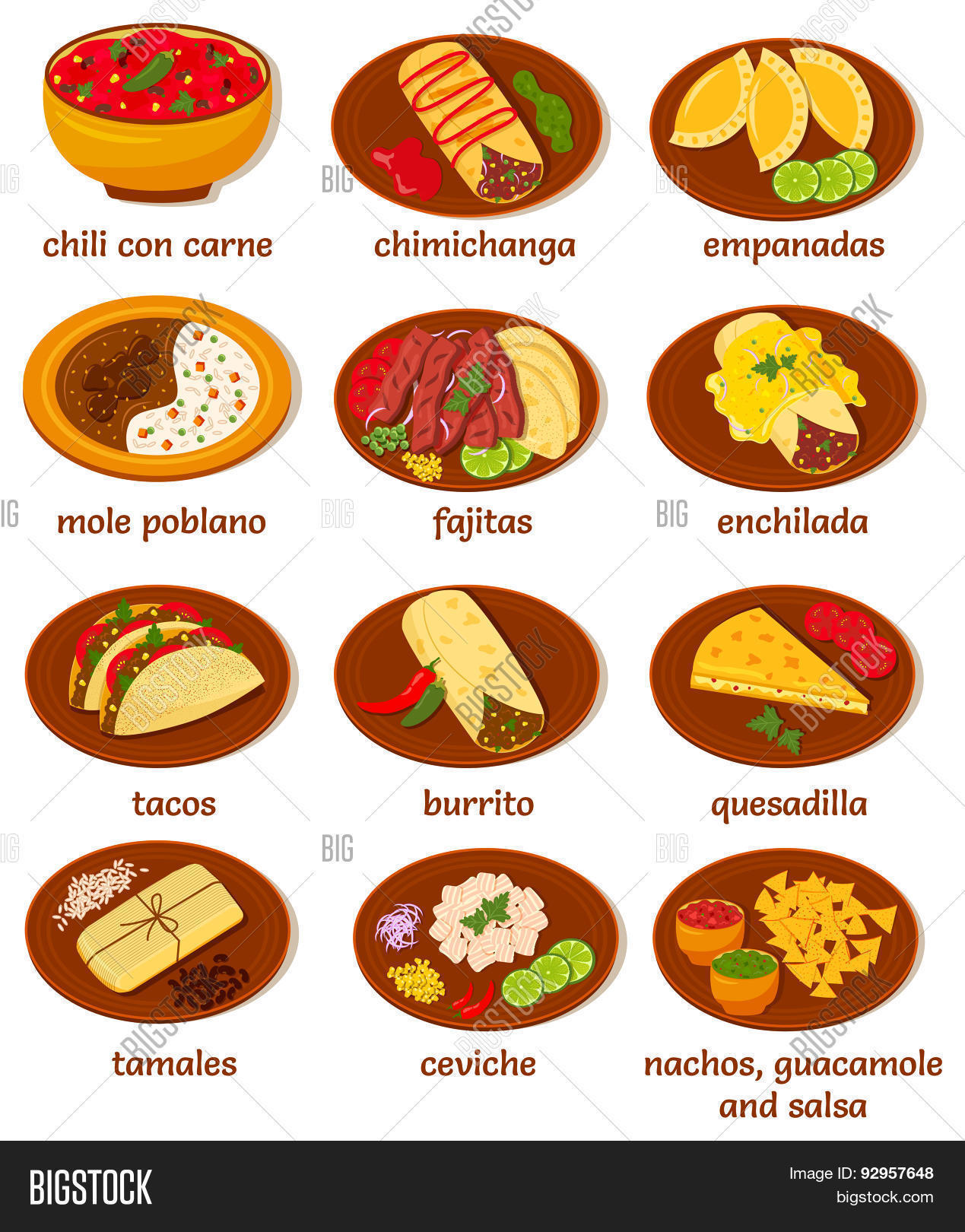 Mexican Food Vector & Photo (Free Trial) Bigstock