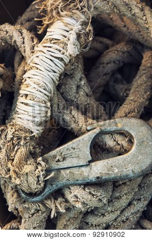 Rope With Rusty Hook