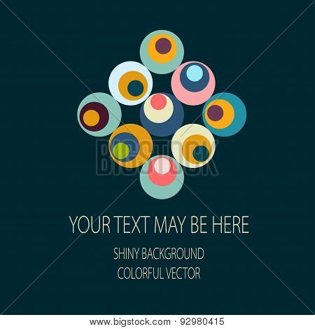 Vector retro circle corporate identity