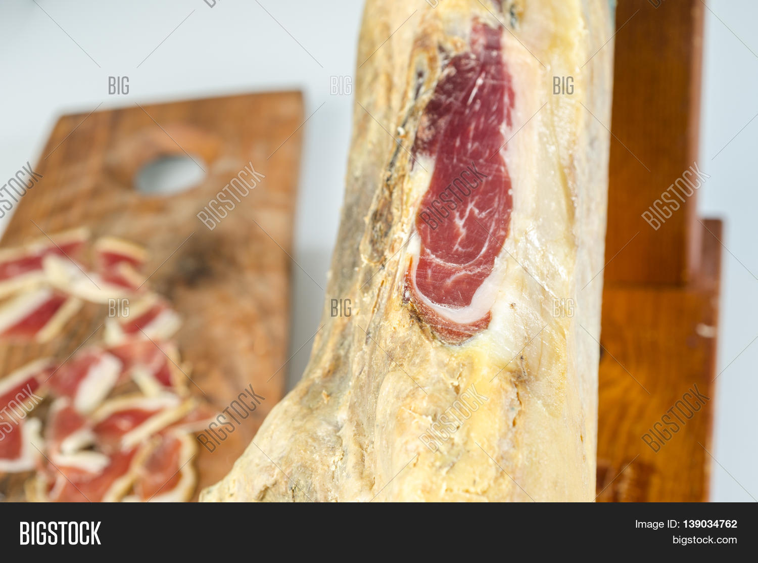 Cured Iberian Ham Leg Image & Photo (Free Trial) Bigstock