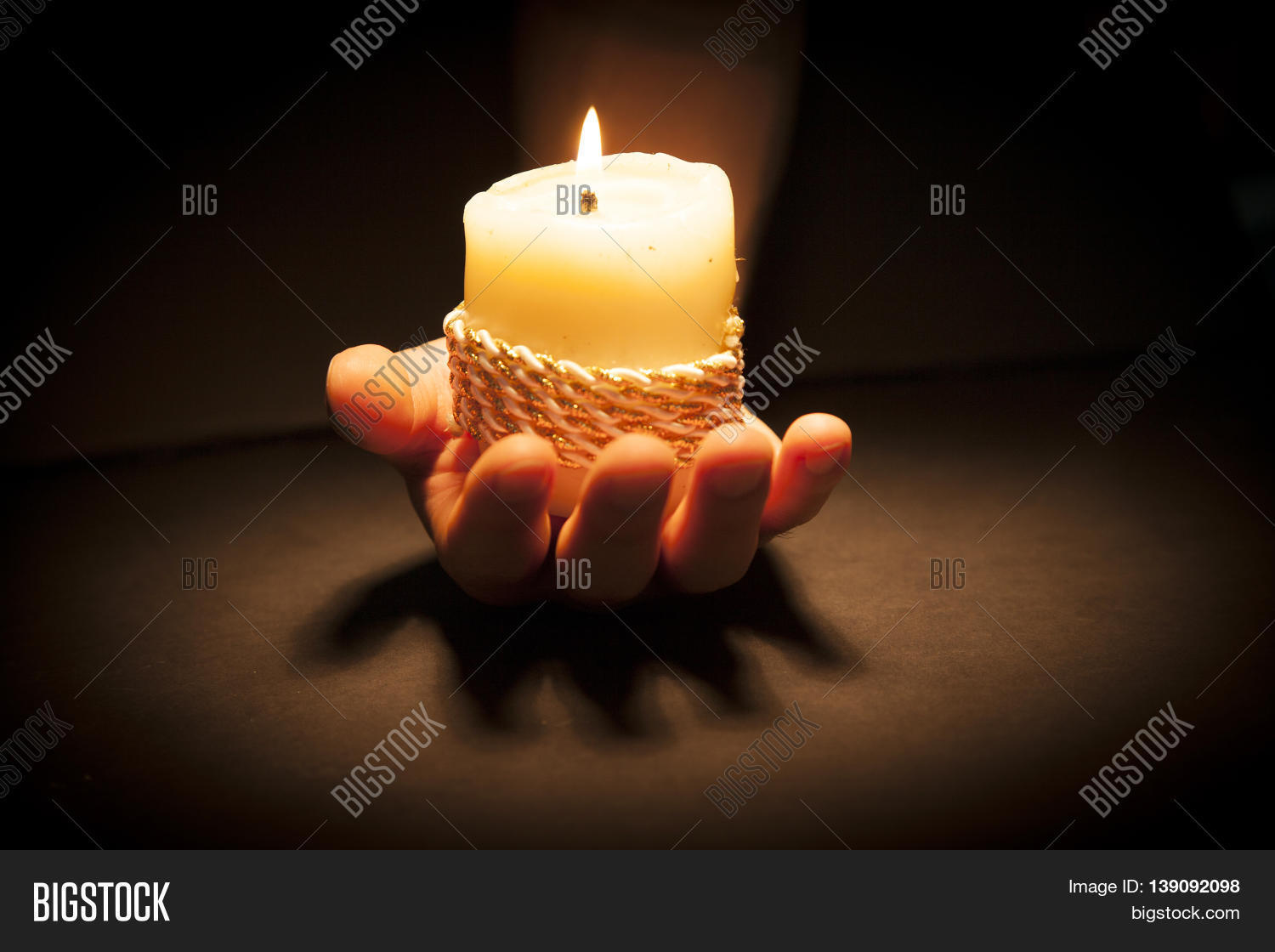 Praying Hands Candle Image & Photo (Free Trial) Bigstock