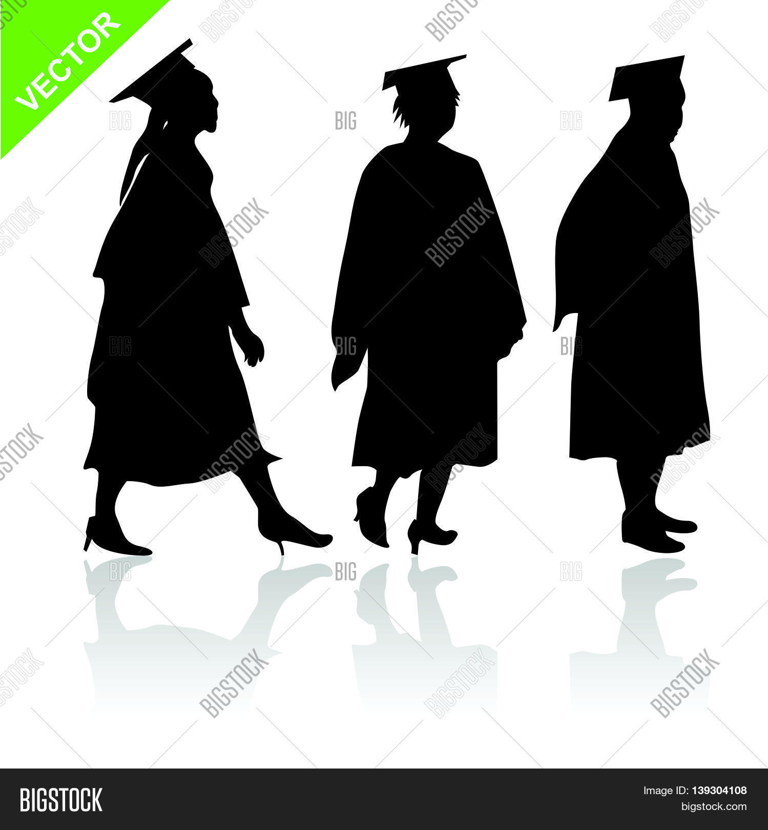 Womens Graduate Vector & Photo (Free Trial) | Bigstock