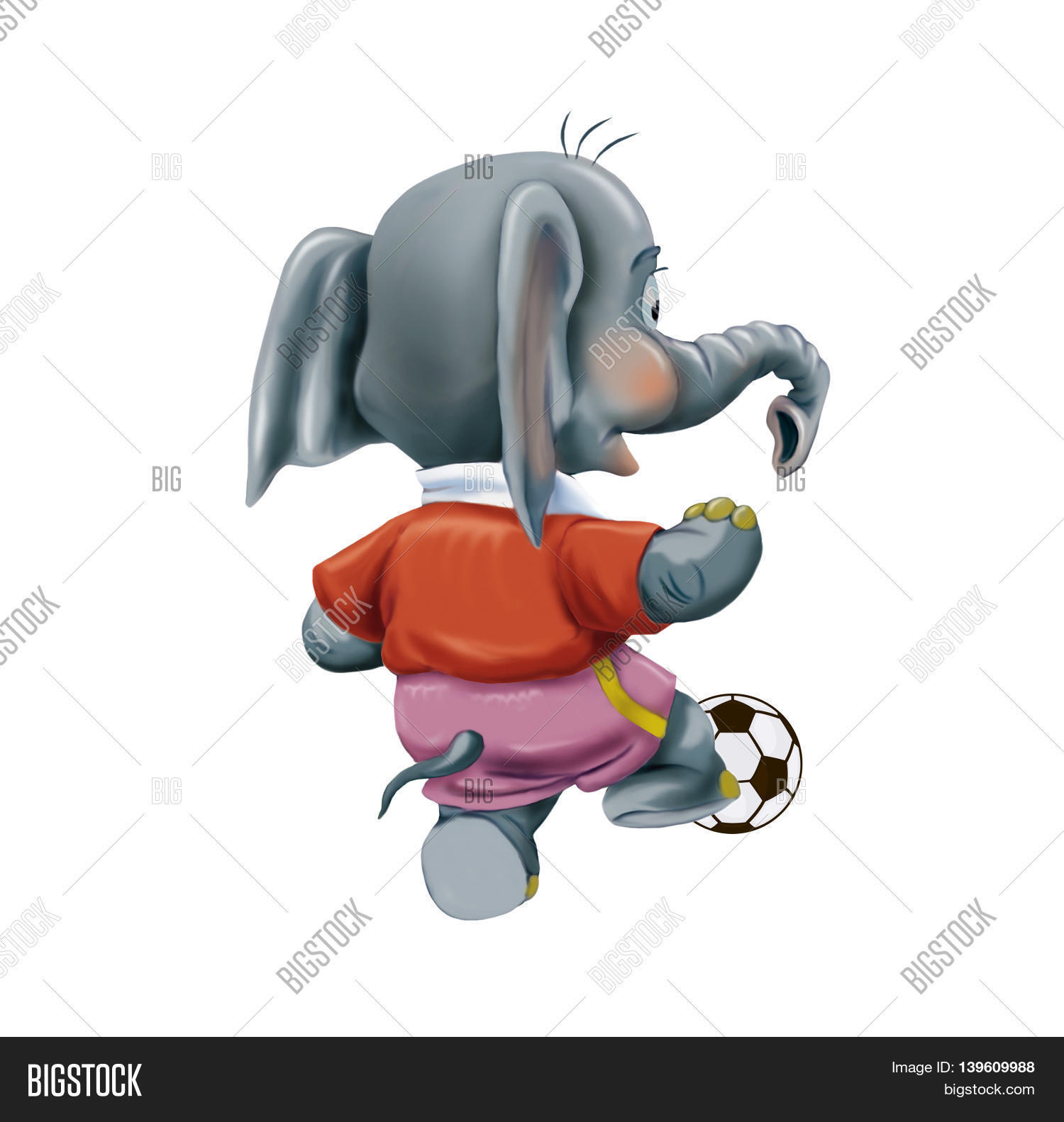 Baby Elephant Soccer Image & Photo (Free Trial) Bigstock