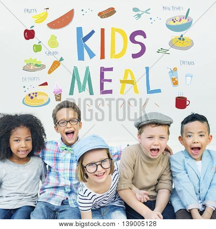Kids Menu Food Recipes Cuisine Concept