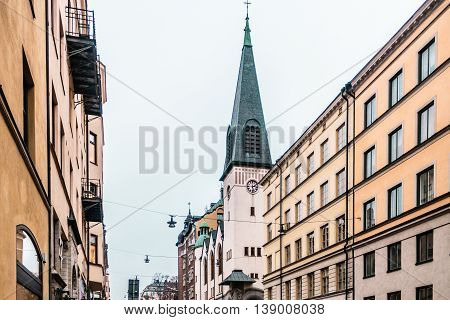 Streets And Buildings Of Stockholm, Sweden