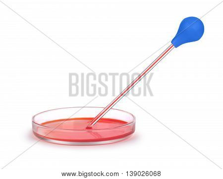 Assorted pieces medical science equitpment , isolated on a white background